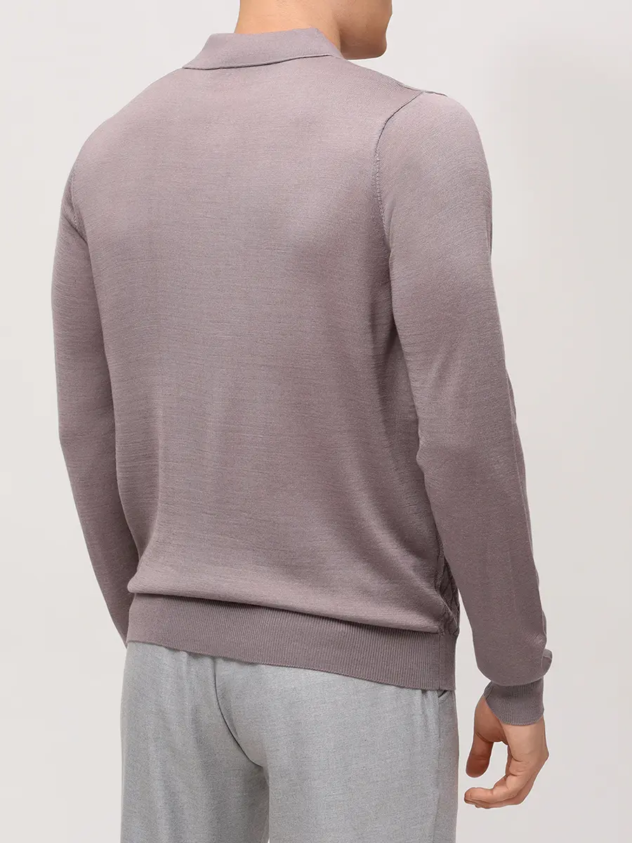 Поло из тенселя и шерсти