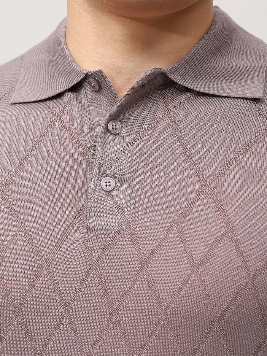 Поло из тенселя и шерсти