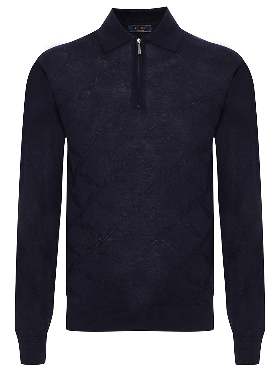 Поло из тенселя и шерсти