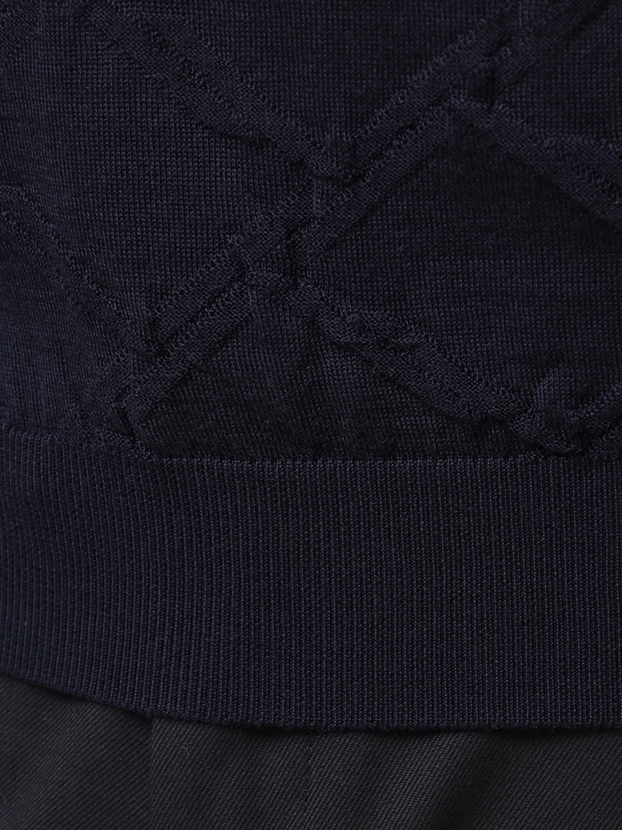 Поло из тенселя и шерсти