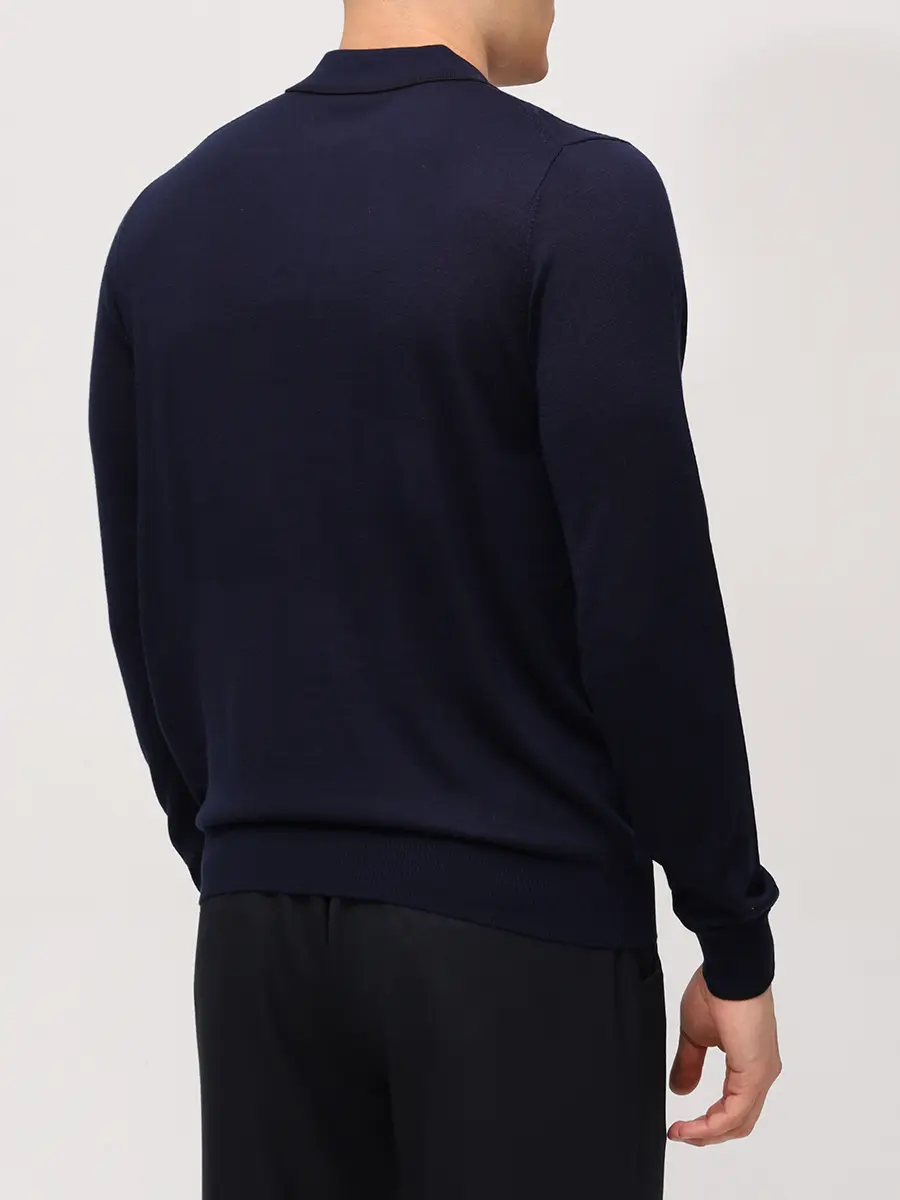 Поло из тенселя и шерсти