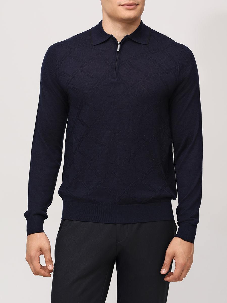 Поло из тенселя и шерсти