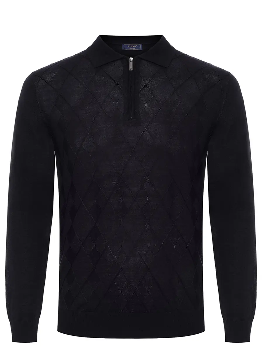 Поло из тенселя и шерсти