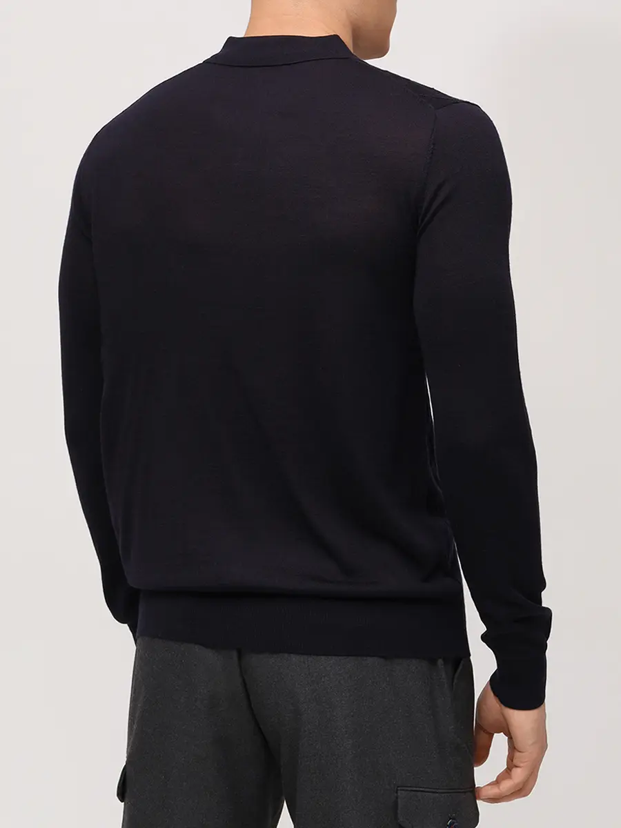 Поло из тенселя и шерсти