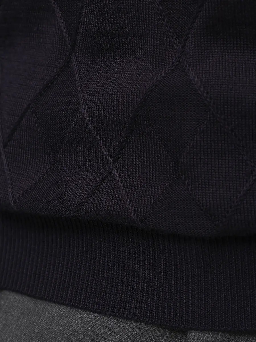 Поло из тенселя и шерсти