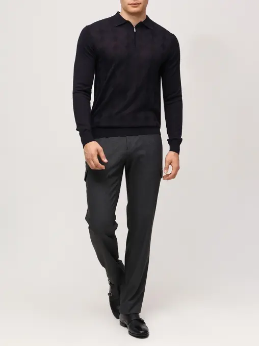 Поло из тенселя и шерсти CUDGI