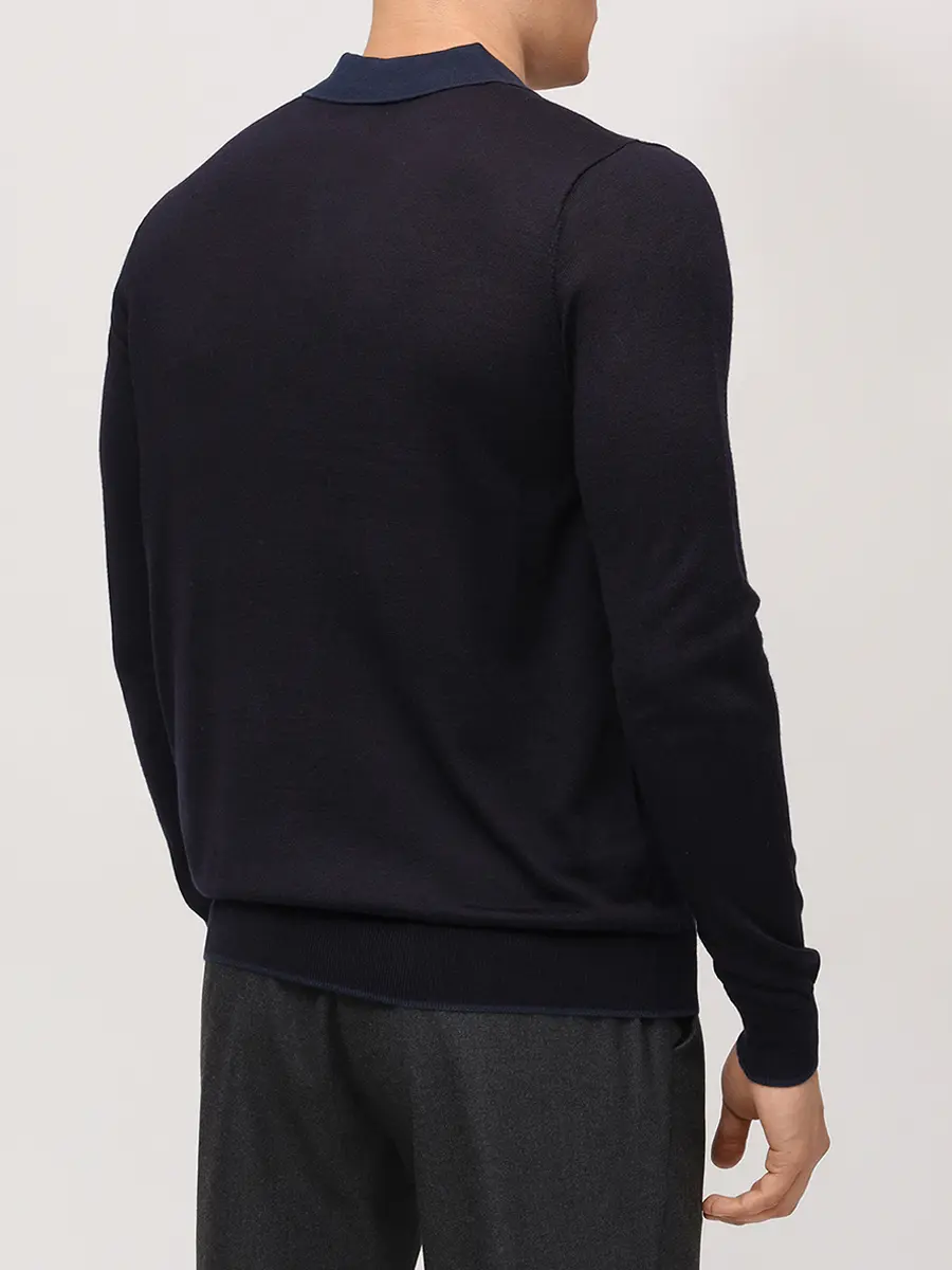 Поло из тенселя и шерсти