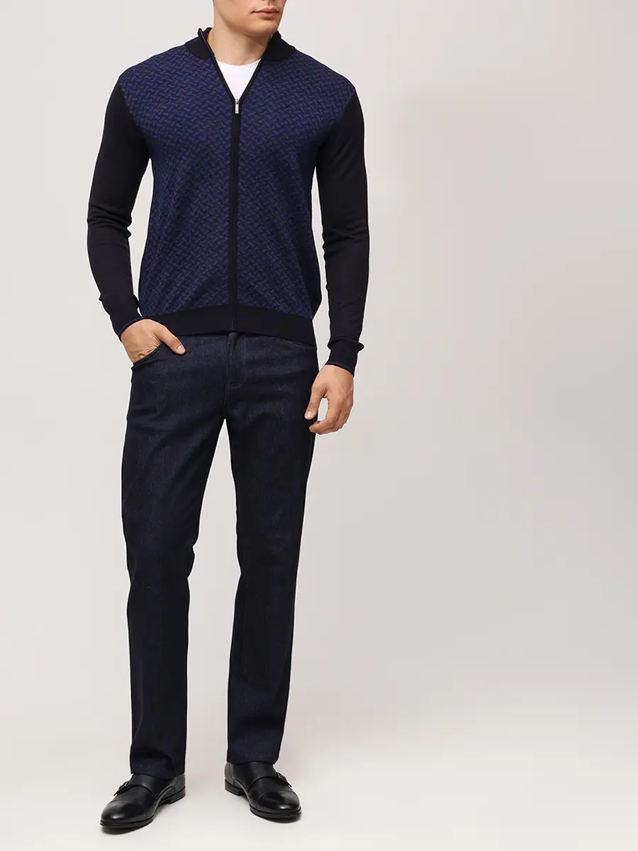 Кардиган из шерсти и тенселя