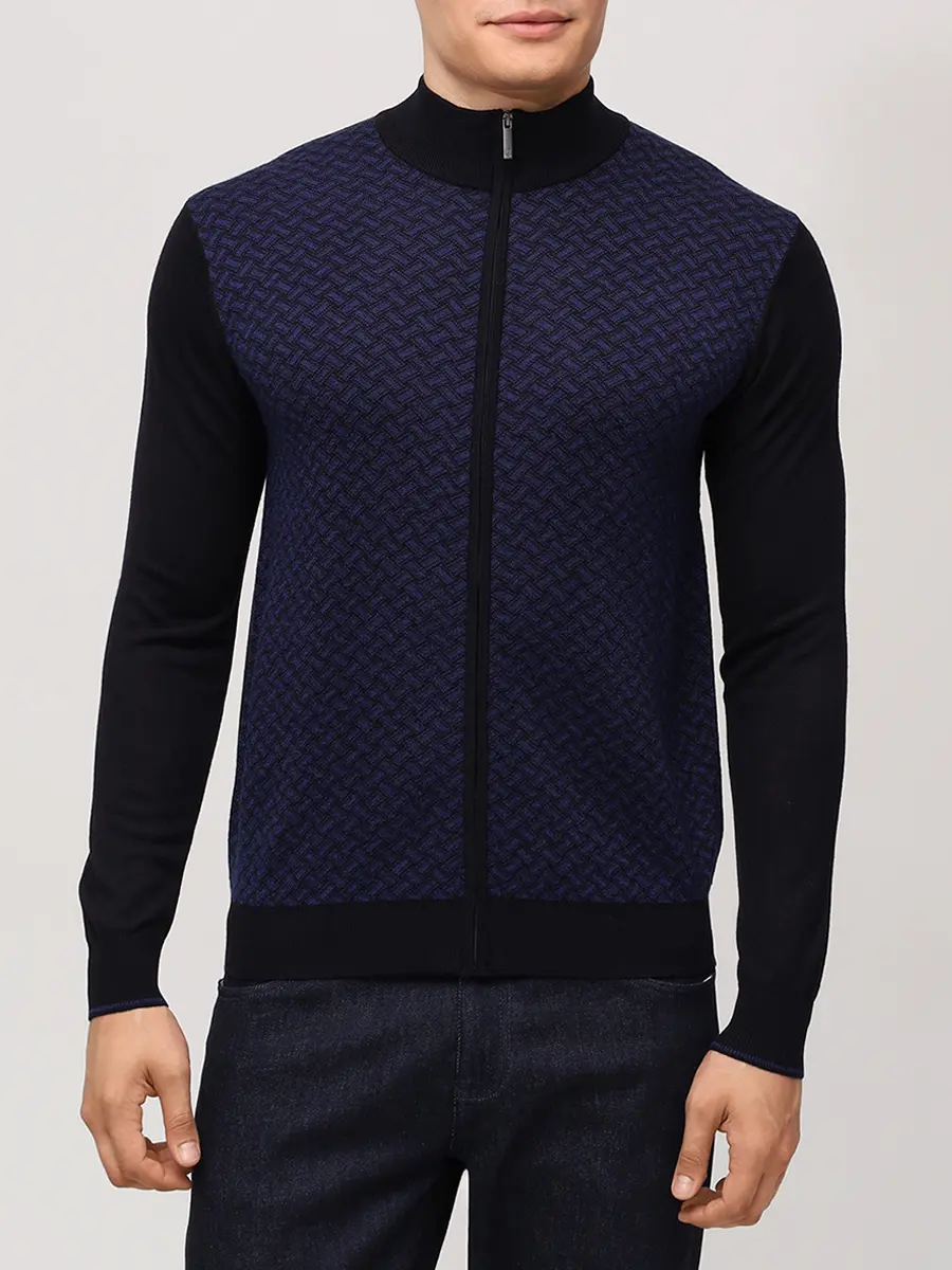 Кардиган из шерсти и тенселя