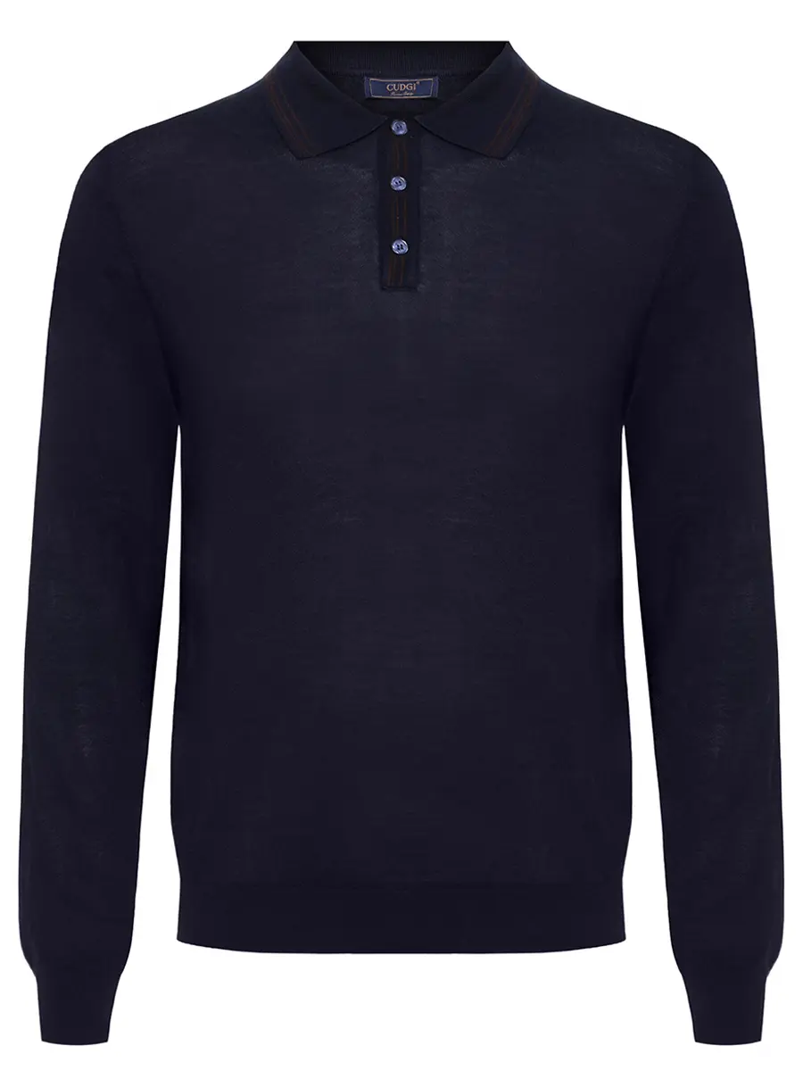 Поло из тенселя и шерсти