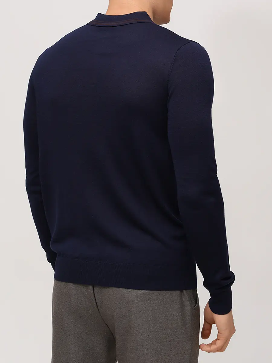 Поло из тенселя и шерсти