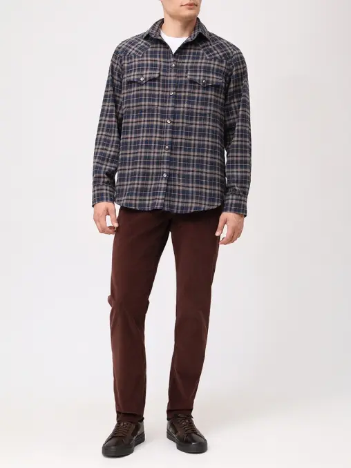 Рубашка Relax Fit хлопковая Defender ZMANI