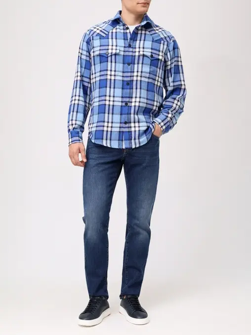 Рубашка Relax Fit хлопковая Defender ZMANI