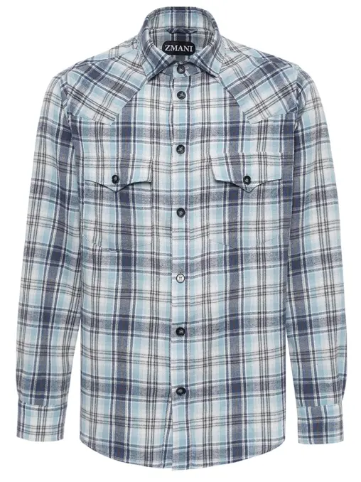 Рубашка Relax Fit хлопковая Defender ZMANI