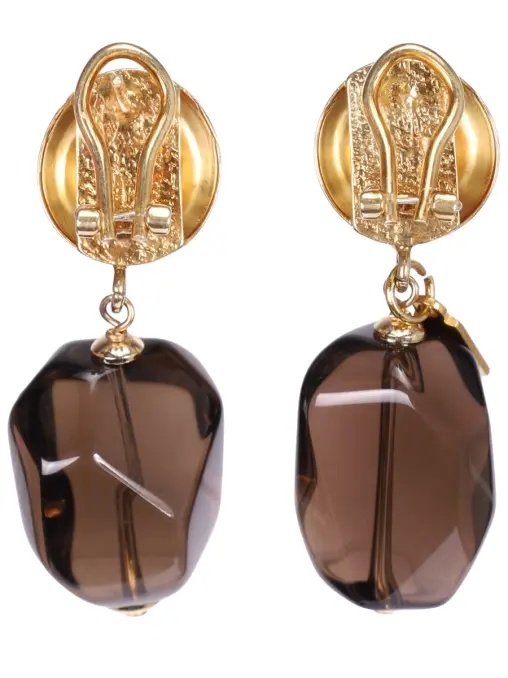 Серьги с раухтопазом VIEN