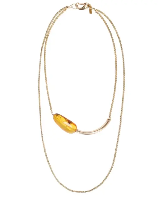 Колье с янтарем VIEN