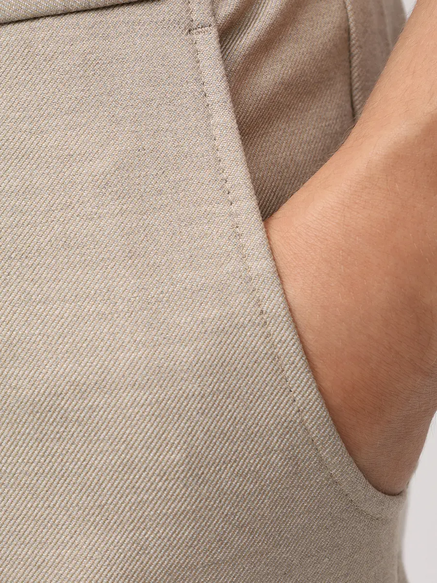 Брюки из шерсти и вискозы