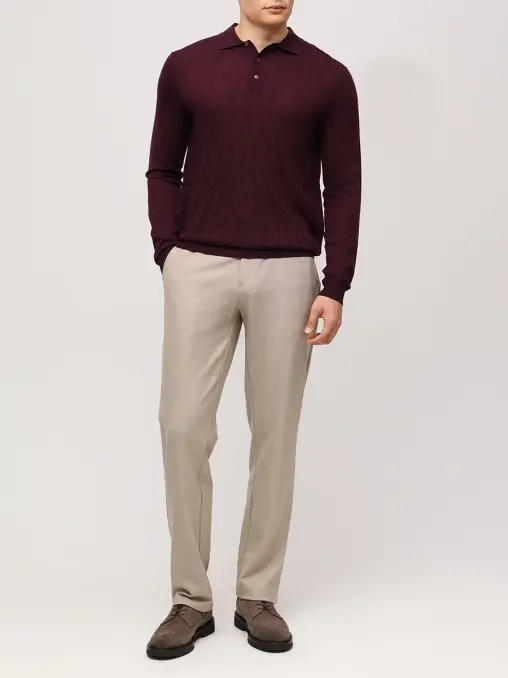 Брюки из шерсти и вискозы CUDGI