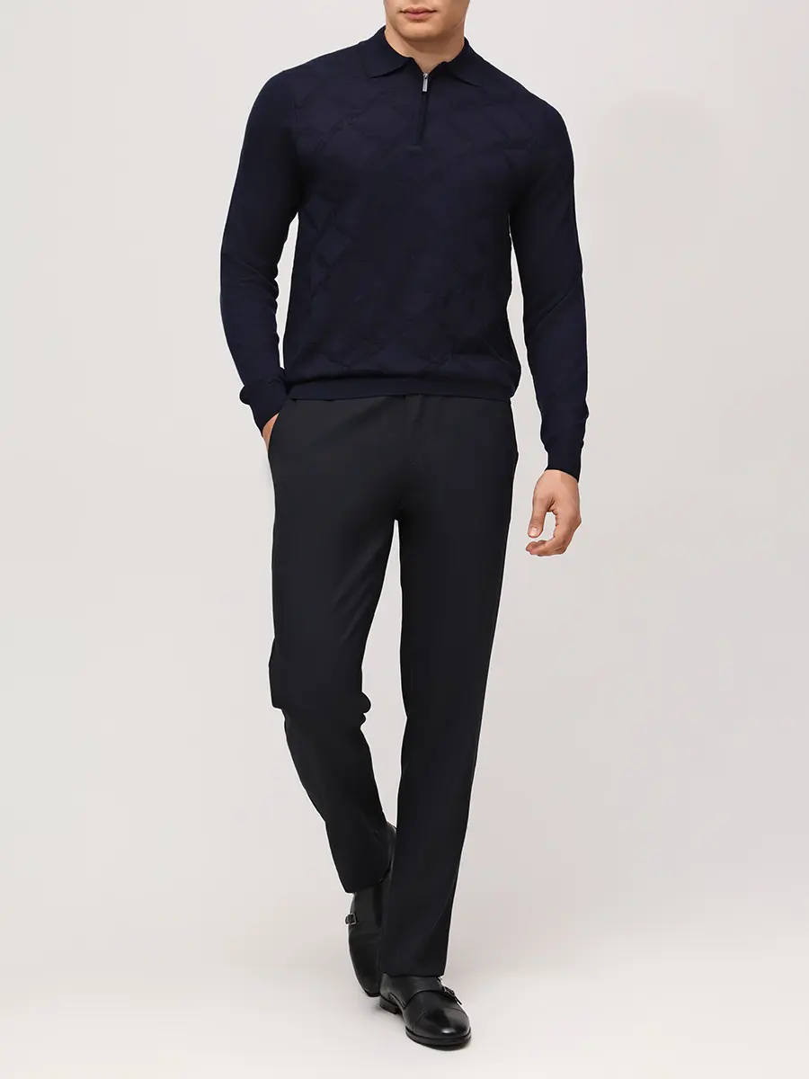 Брюки из вискозы и шерсти