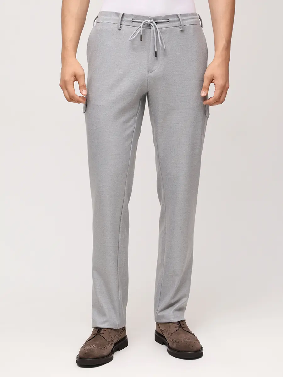 Брюки из вискозы и шерсти