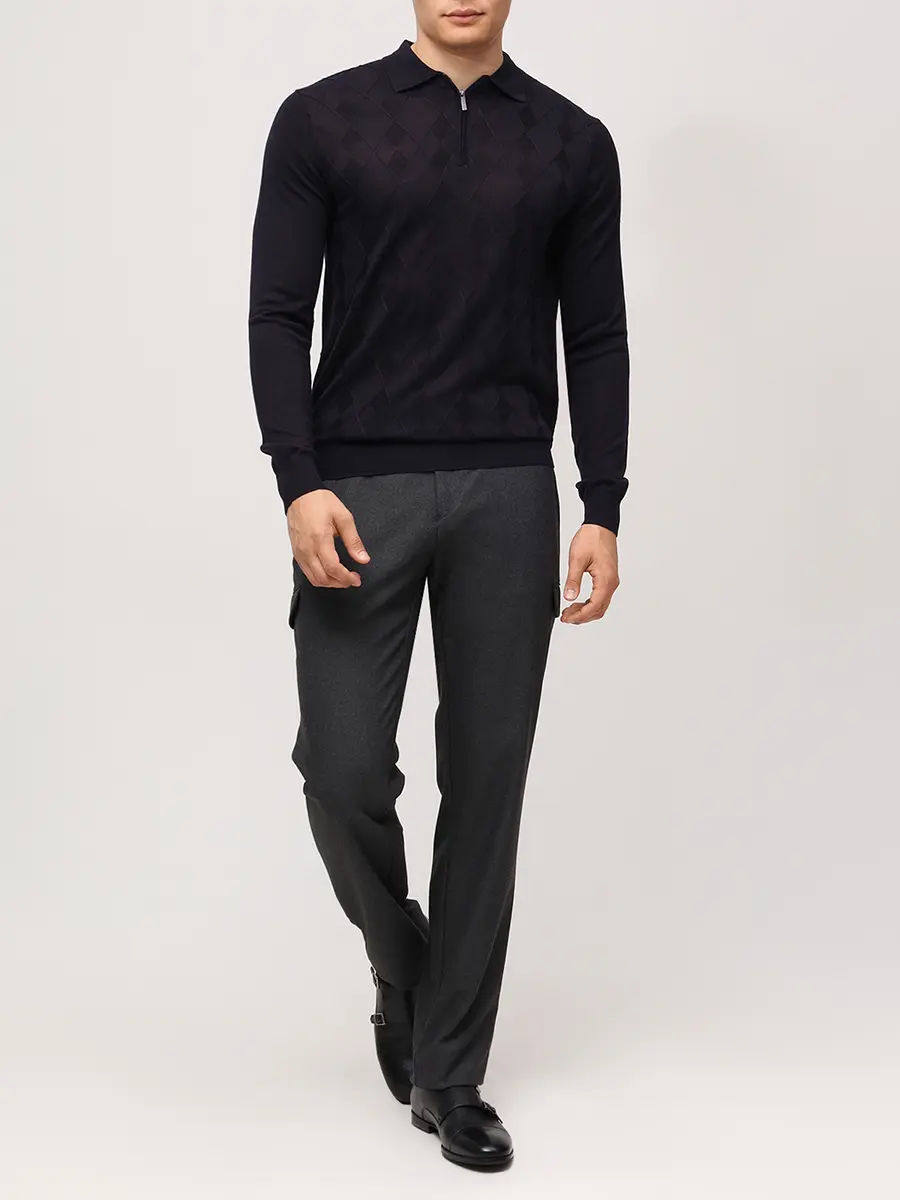 Брюки из шерсти и вискозы