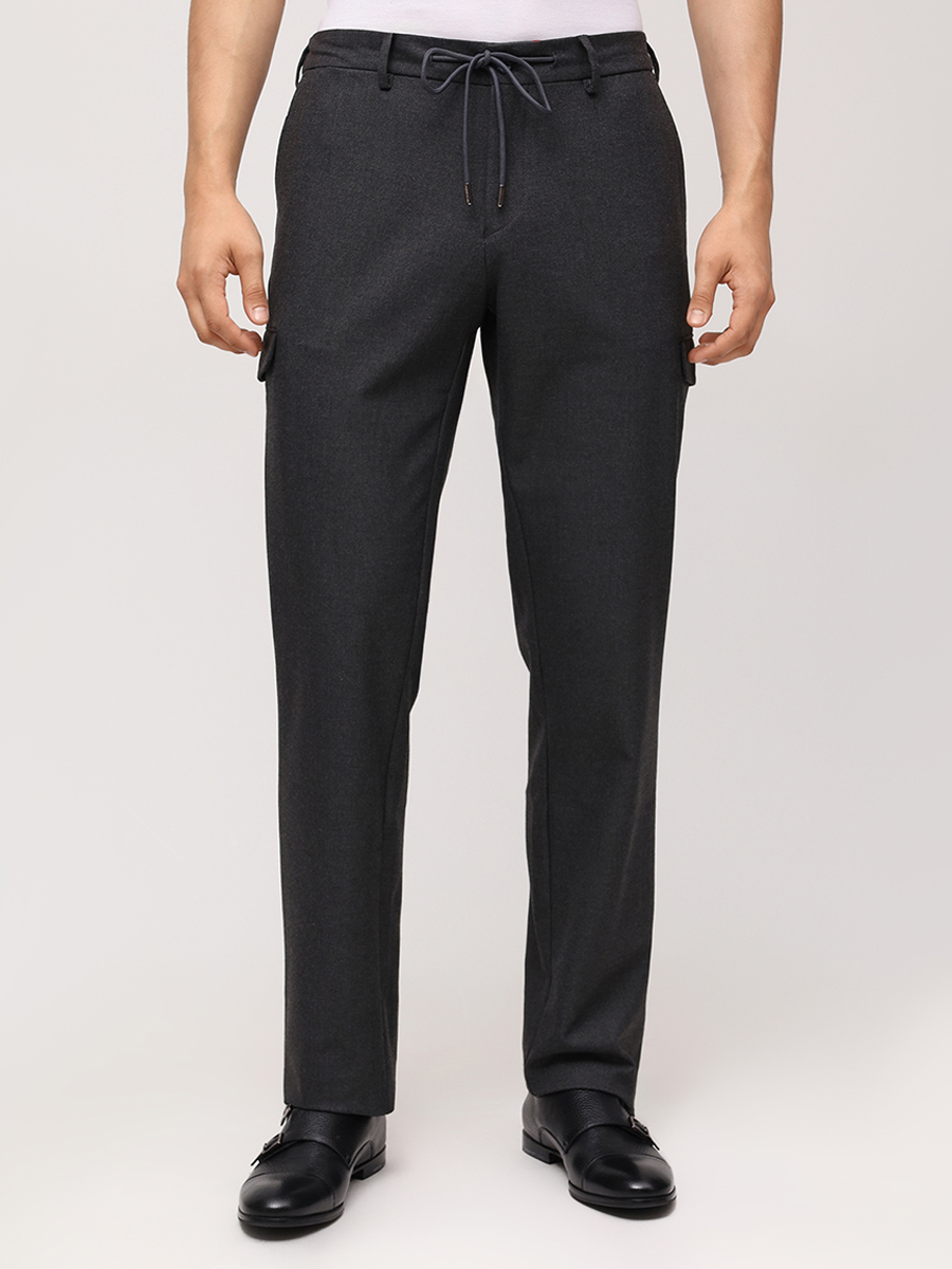 Брюки из шерсти и вискозы