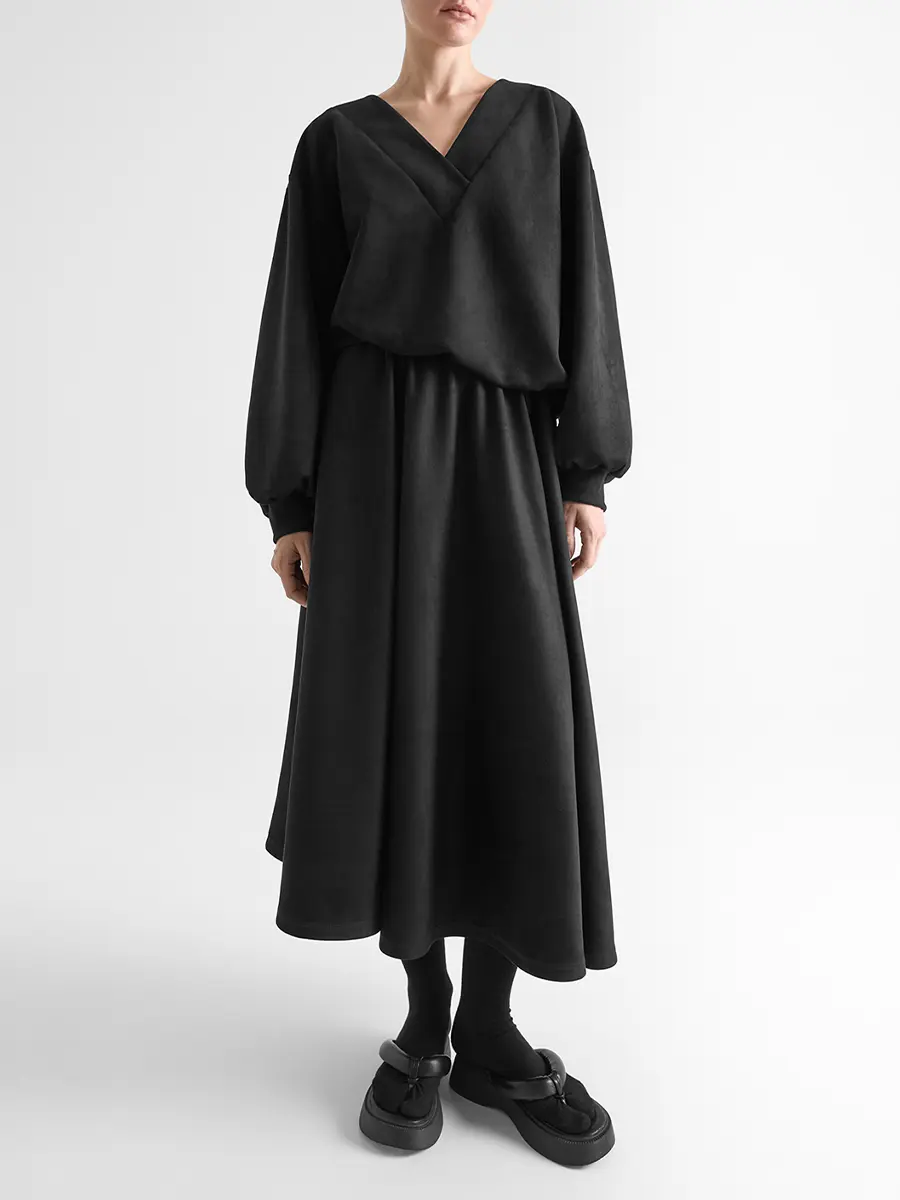 Платье из экозамши