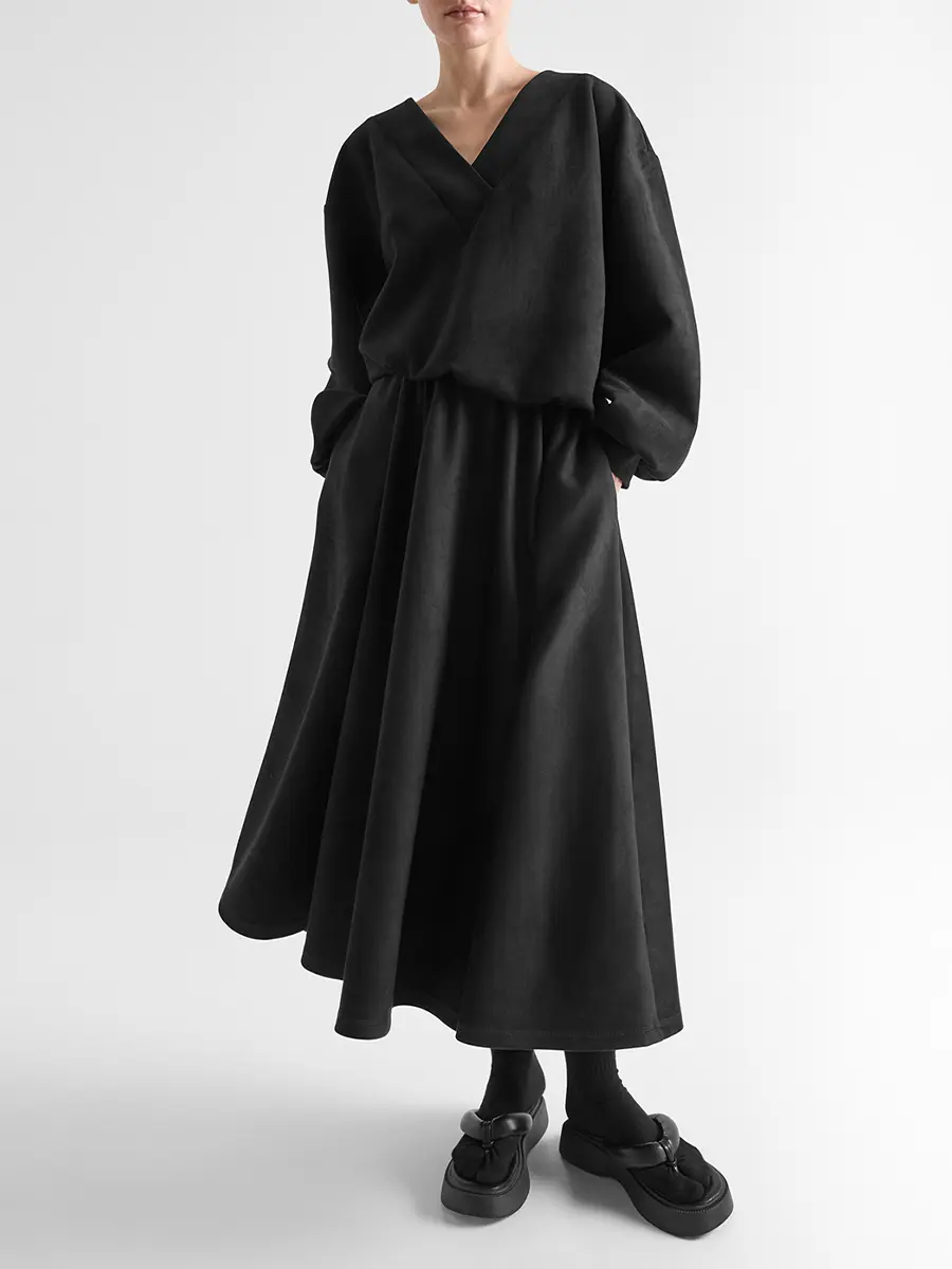 Платье из экозамши