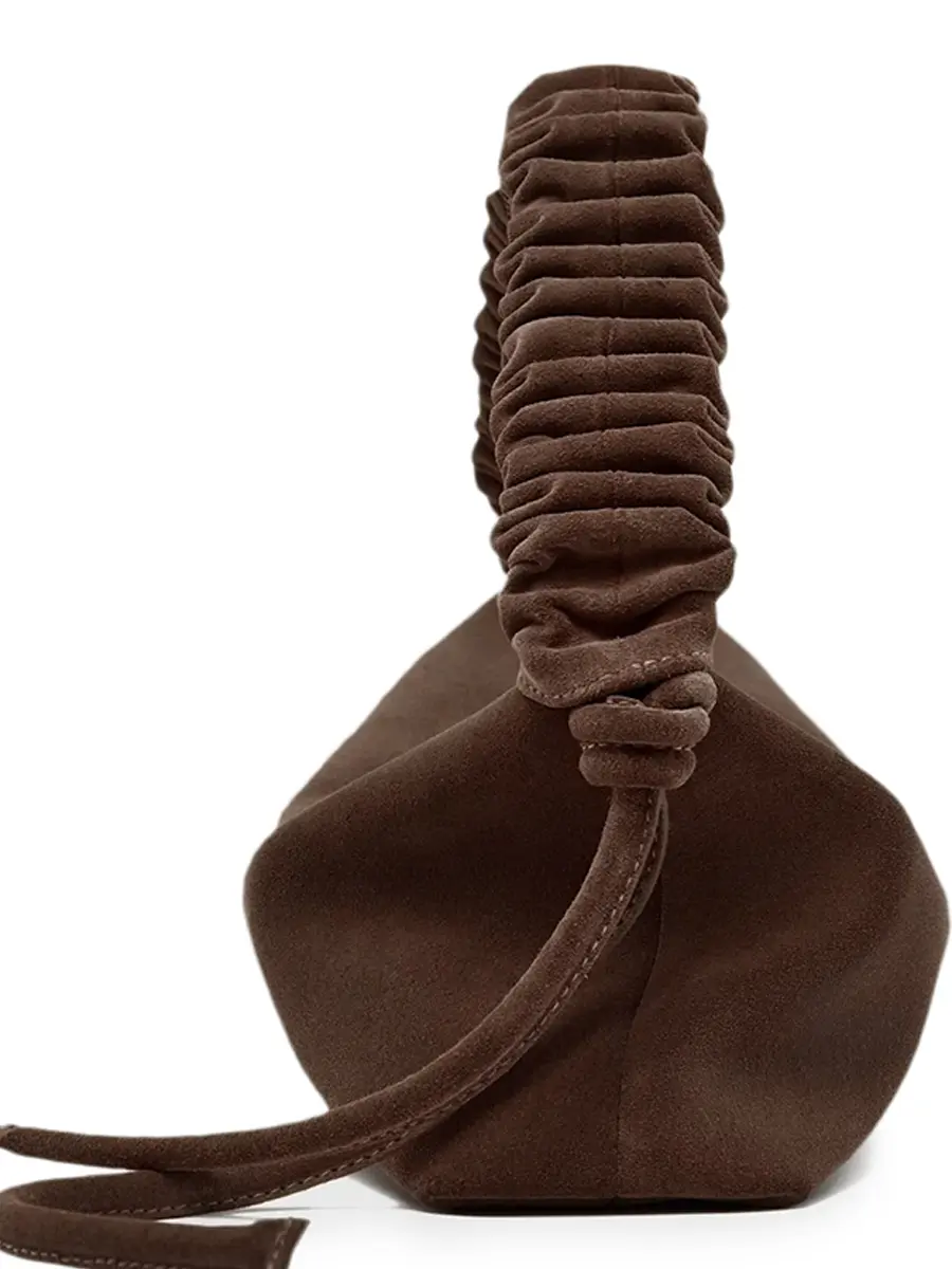 Сумка замшевая Banana Mini Chocolate