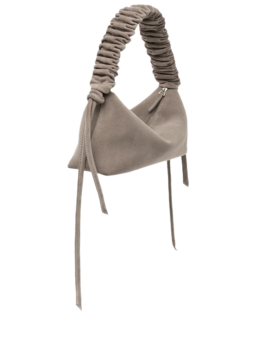 Сумка замшевая Banana Mini Grey