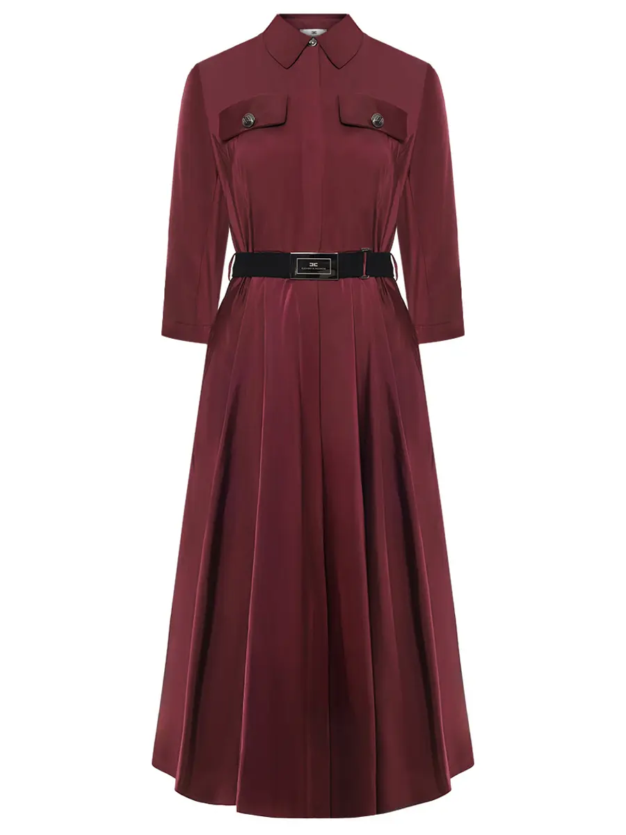 Платье однотонное