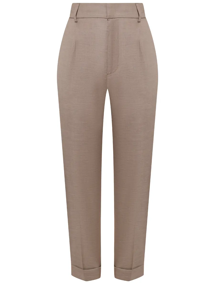 Брюки из шерсти и вискозы