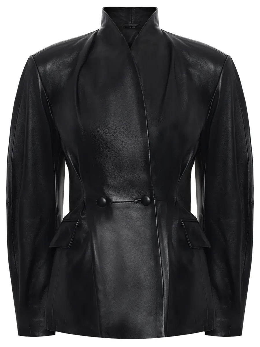 Жакет кожаный