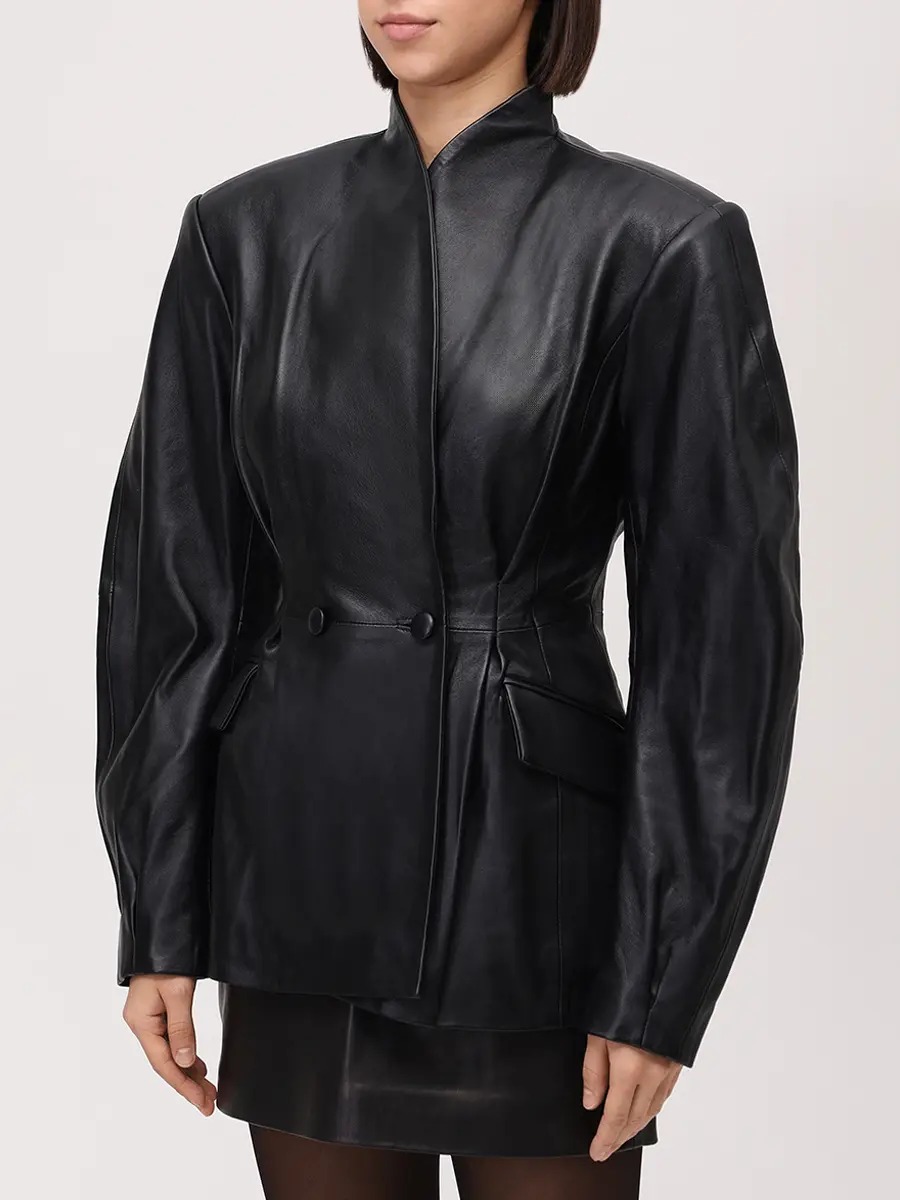 Жакет кожаный