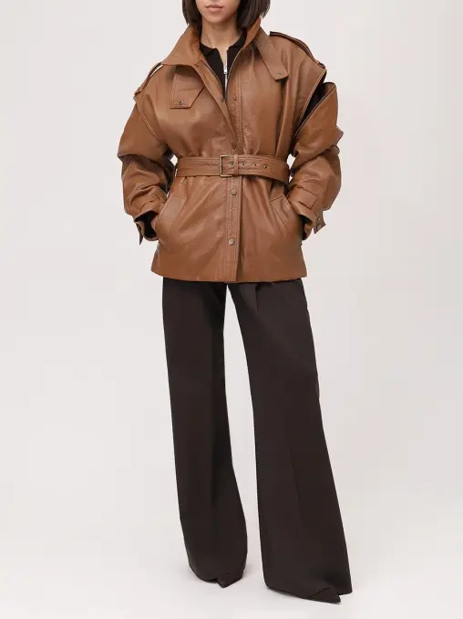 Куртка кожаная KAPSULA