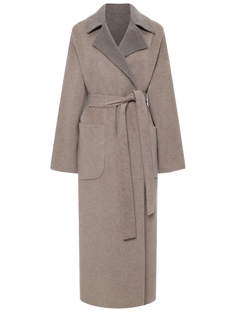 Пальто двустороннее из кашемира
