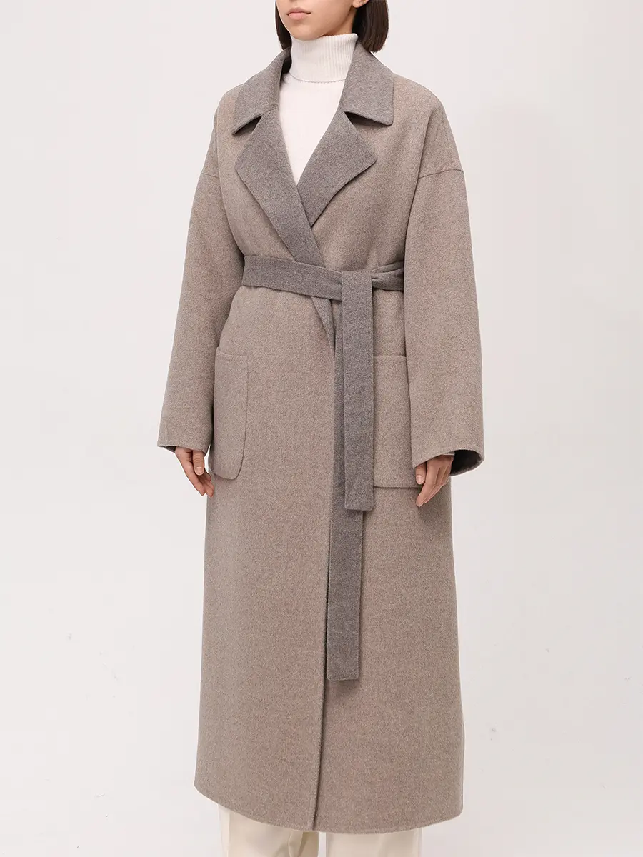 Пальто двустороннее из кашемира