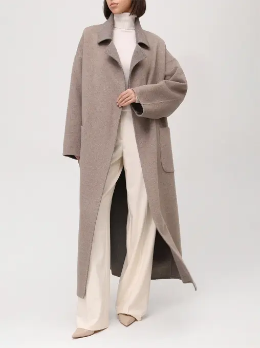 Пальто двустороннее из кашемира KAPSULA