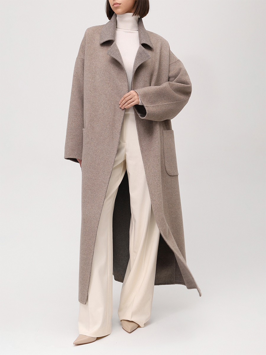 Пальто двустороннее из кашемира