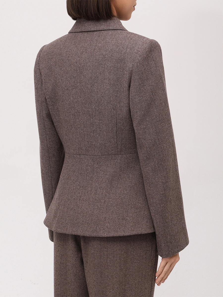 Жакет однотонный