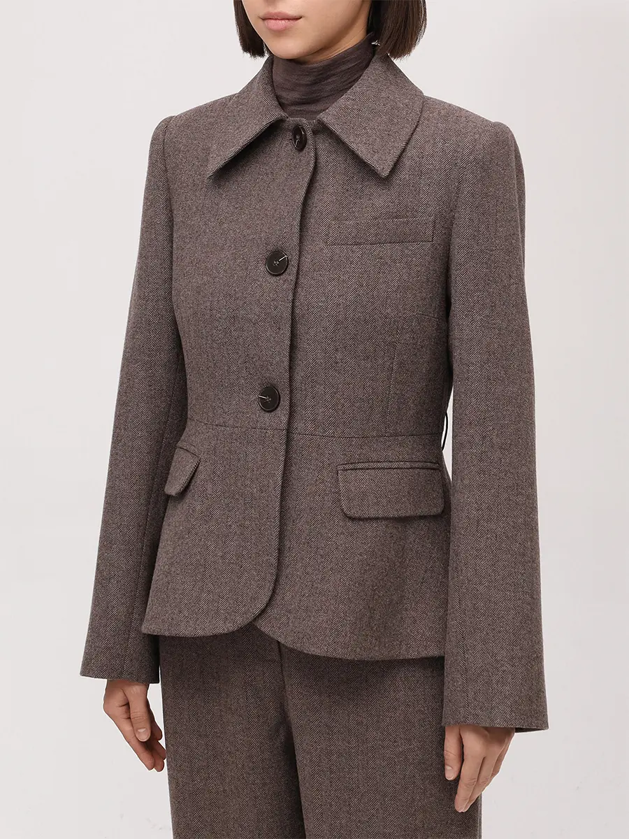 Жакет однотонный