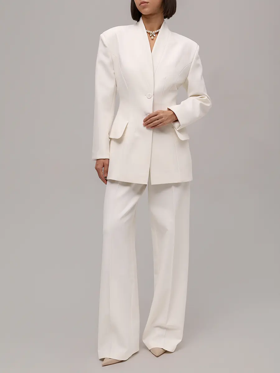 Брюки однотонные