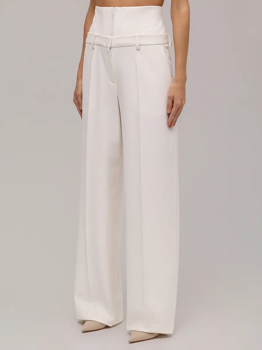 Брюки однотонные