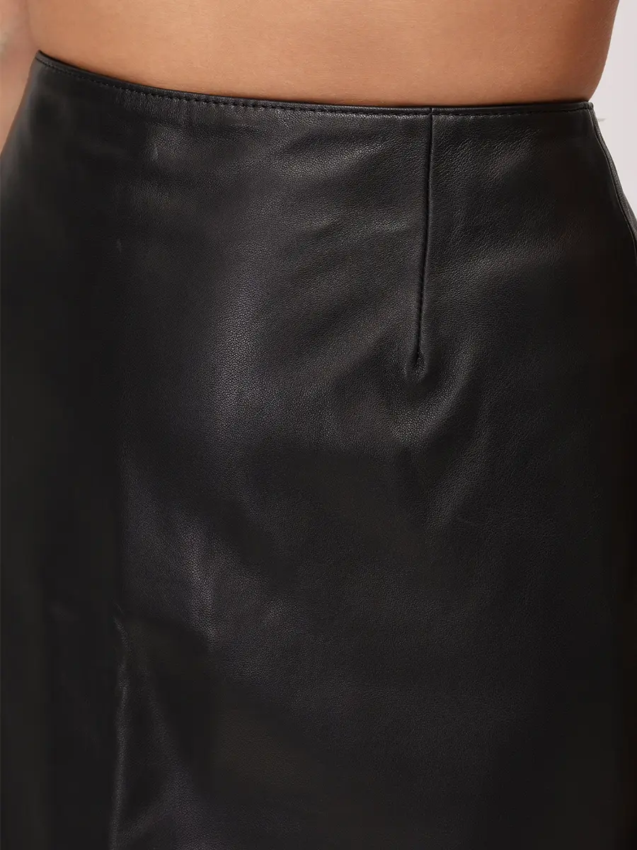 Юбка кожаная
