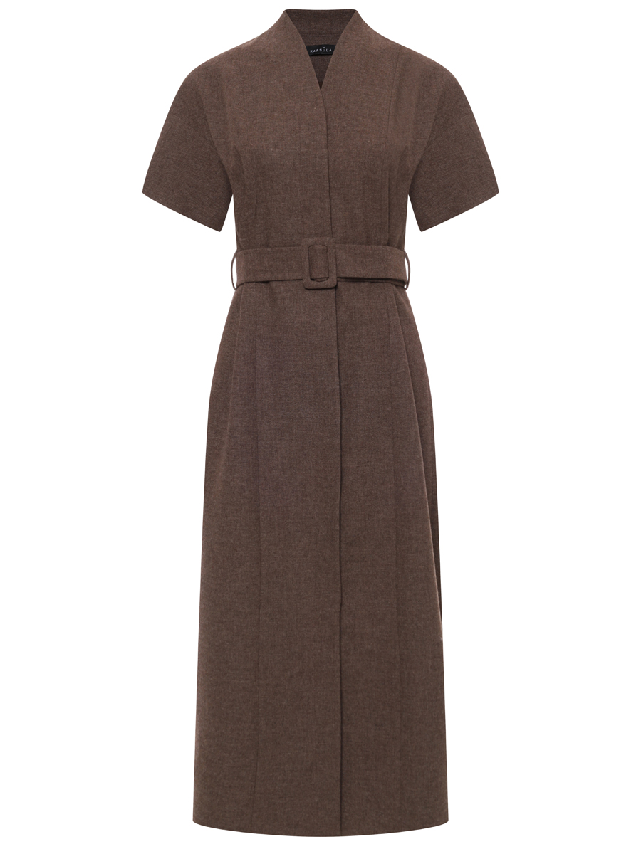 Платье однотонное