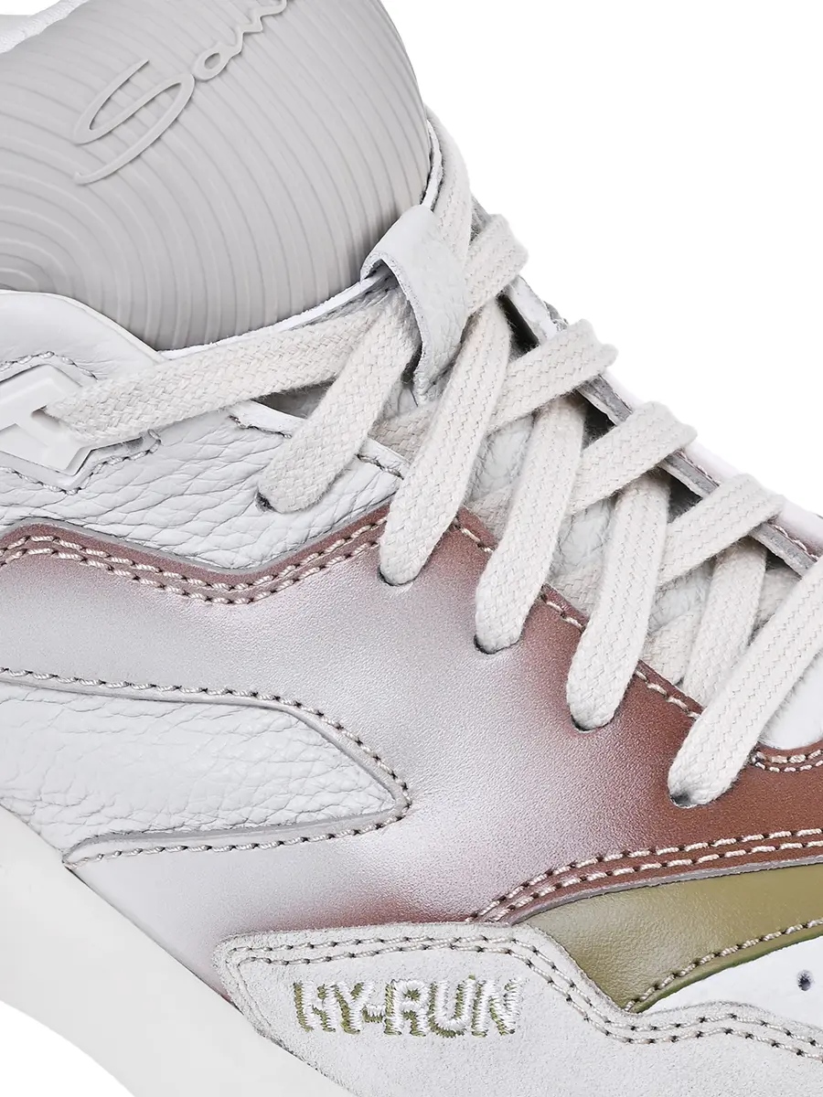 Кроссовки кожаные