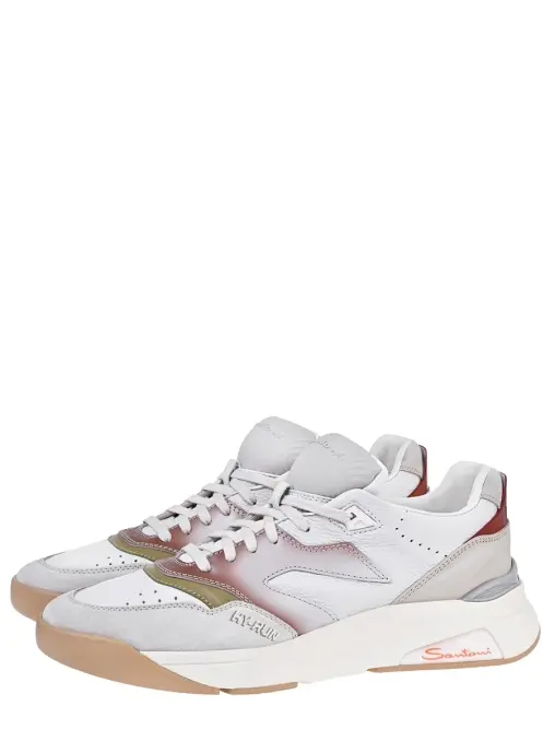 Кроссовки кожаные SANTONI