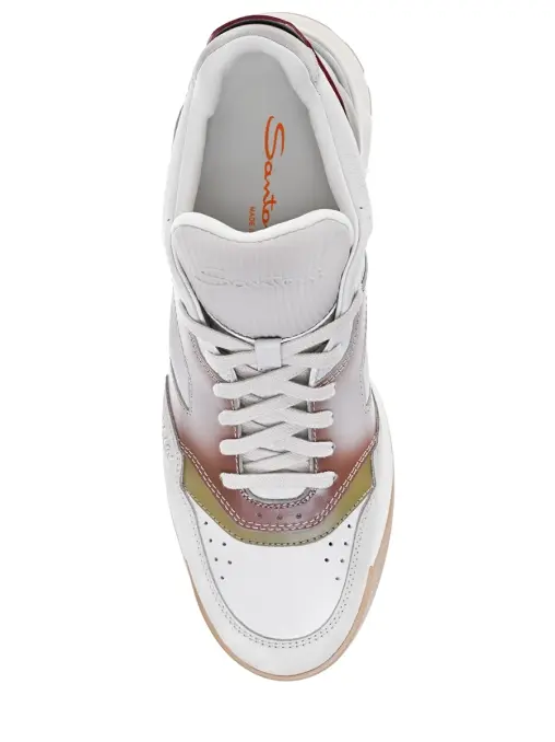 Кроссовки кожаные SANTONI