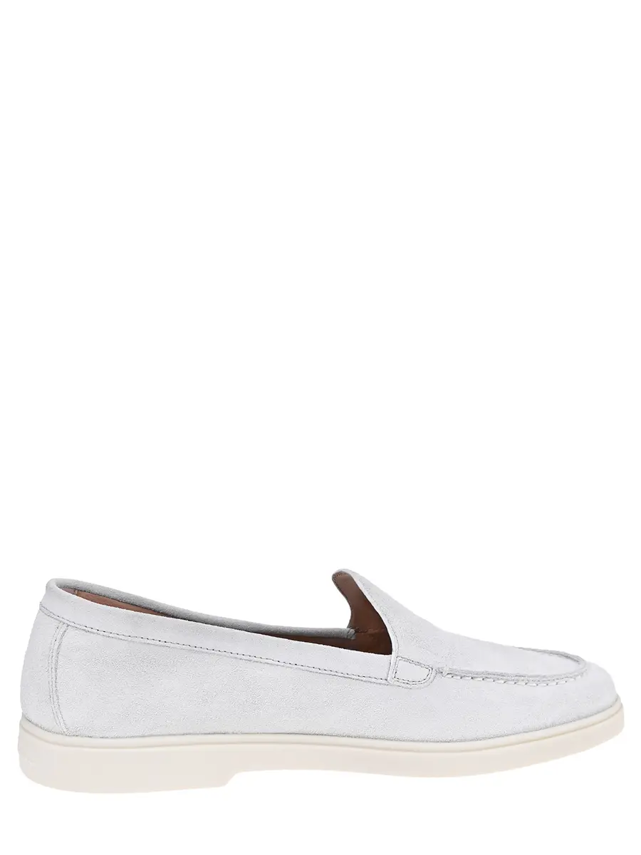 Лоферы замшевые