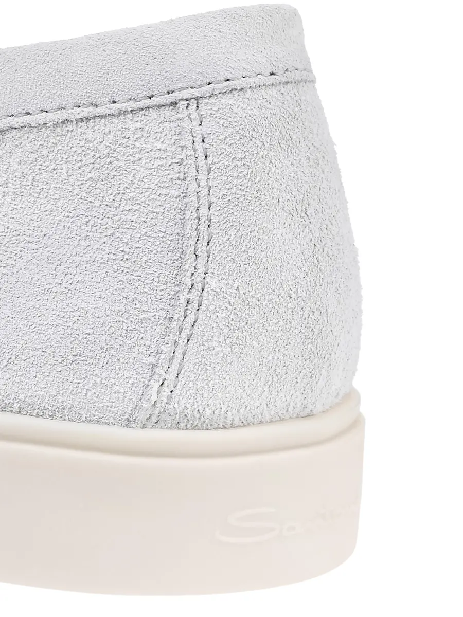 Лоферы замшевые